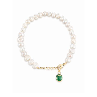 Pearl Tennis Ball Bracelet – Sterling Silver Tennis Jewelry