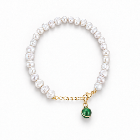 Pearl Tennis Ball Bracelet