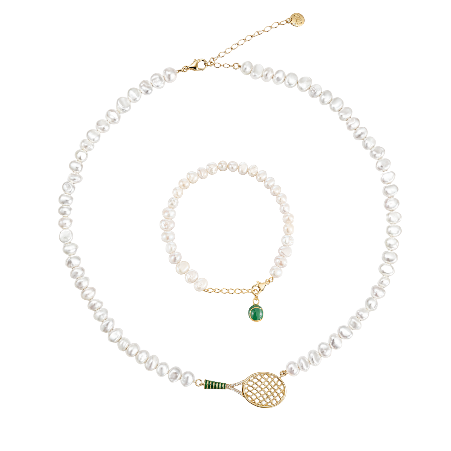 Pearl Tennis Necklace & Bracelet Set – Freshwater Pearl Tennis Jewelry